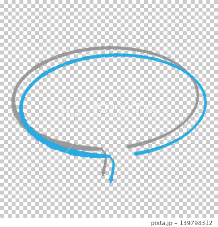 吹き出しセット 青色の線画 グレーの影付き 手描き風 背景透過イラスト 楕円形 背景透過イラスト 吹き出しセット 青色の線画 グレーの影付き 手描き風 背景透過イラスト 楕円形 背景透過イラスト 139798312
