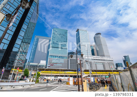 リニア中央新幹線の開業工事が進む、名古屋駅西口〈愛知県名古屋市〉 139798331