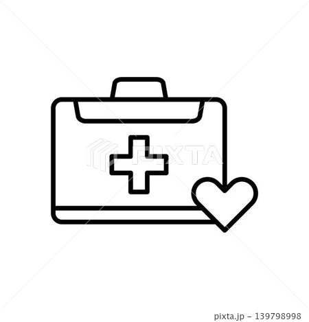 Medical kit icon vector Medical kit icon vector 139798998