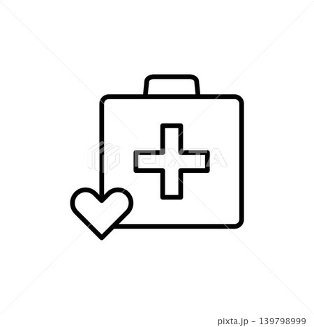 Medical kit icon vector Medical kit icon vector 139798999