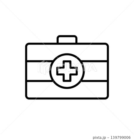 Medical kit icon vector 139799006