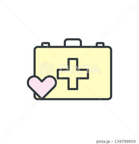 Medical kit icon vector Medical kit icon vector 139799059