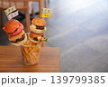 美味しそうなミニハンバーガー 139799385