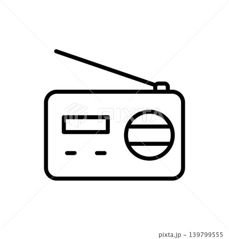 Radio icon vector design templates 139799555