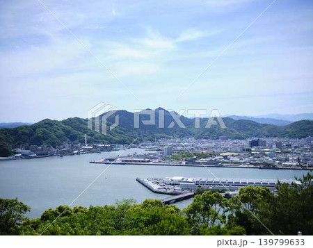 五台山から見た高知市 139799633