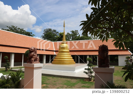 Golden Stupa and Traditional Temple Complex 139800252
