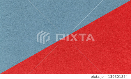 Dusty blue paper texture two color background with red diagonal split and copy space for template, banner, presentation Dusty blue paper texture two color background with red diagonal split and copy space for template, banner, presentation 139801834