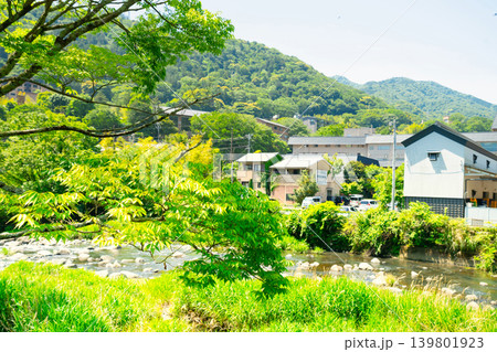 神奈川県・初夏の箱根湯本 温泉街 神奈川県・初夏の箱根湯本 温泉街 139801923