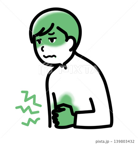 腹痛を起こした人 腹痛を起こした人 139803432
