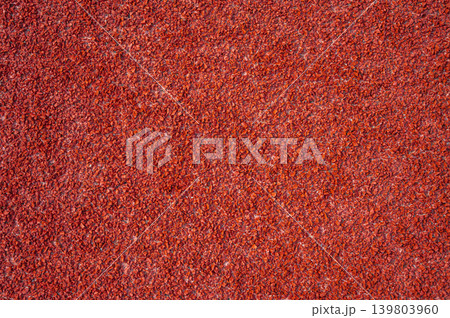 Red Rubber Running Track Texture, Full Frame Top View of Track and Field Stadium Flooring Background Red Rubber Running Track Texture, Full Frame Top View of Track and Field Stadium Flooring Background 139803960