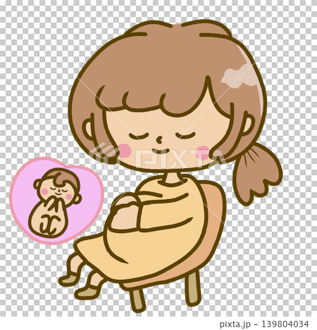 A pregnant woman lovingly touching her belly. A pregnant woman lovingly touching her belly. 139804034