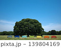 青空とカラフルベンチのある公園の風景 139804169
