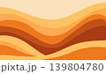 Abstract background with orange brown beige and mustard wavy shapes and smooth gradients	 139804780