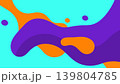 Vibrant Abstract Artscape with Swirling Shapes and Bold Colors for Creative Design	 139804785