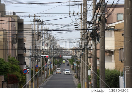 千葉県市川市妙典の住宅街風景 139804802