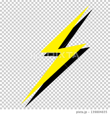 Simple lightning illustration 139804835