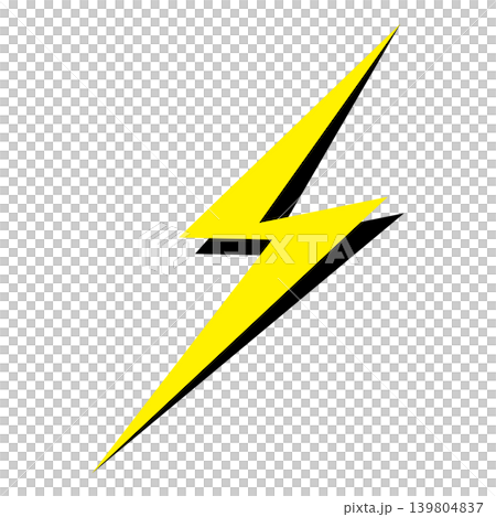 簡單的閃電插圖 139804837