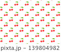 さくらんぼ　パターン壁紙 139804982