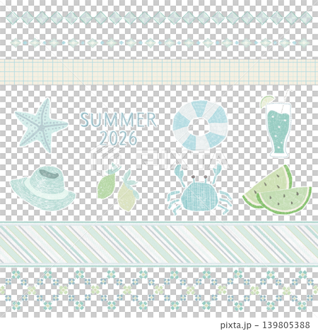 適合夏季的可愛刺繡布料 適合夏季的可愛刺繡布料 139805388
