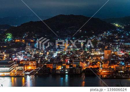 日本　広島　尾道の夜景 139806024