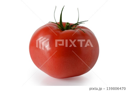 Ripe Red Tomato Isolated on White Background 139806470
