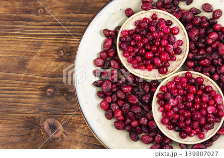 Healthy Cranberry Assortment with Frozen and Dried Berries Healthy Cranberry Assortment with Frozen and Dried Berries 139807027