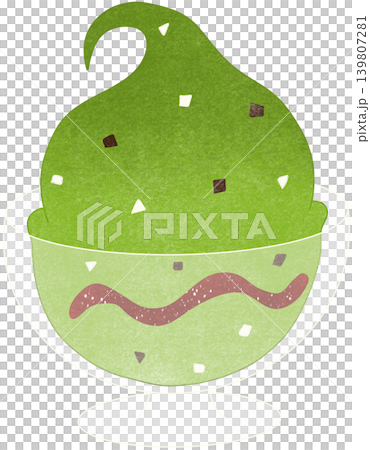 matcha ice cream in cup matcha ice cream in cup 139807281