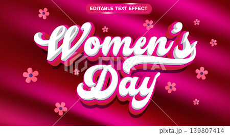 Women's day modern style text Women's day modern style text 139807414
