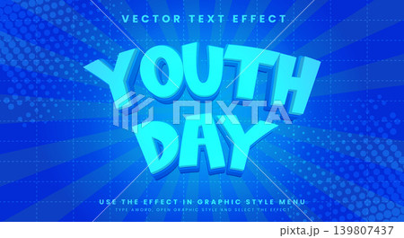 Youth day text style Template 139807437