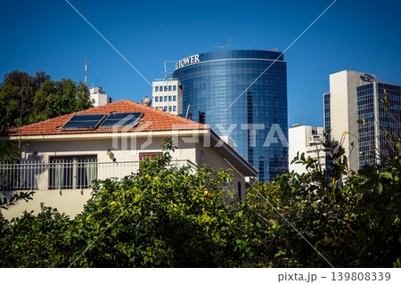 Detail of a building facade 139808339