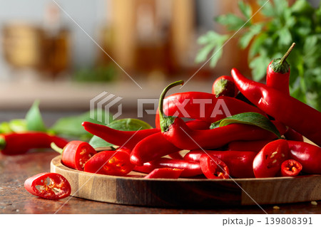 Heap of red hot chili peppers. Heap of red hot chili peppers. 139808391