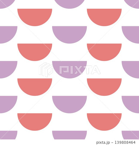 Seamless geometric pattern. Semicircle. Vector. 139808464