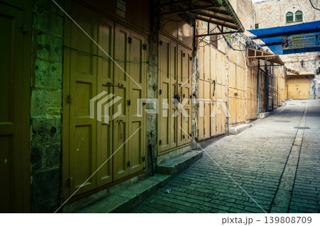 Street view of tel aviv showing the unique local architecture and urban landscape 139808709