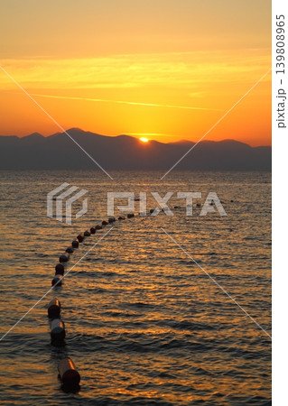 Seaside town of Turgutreis and spectacular sunsets 139808965
