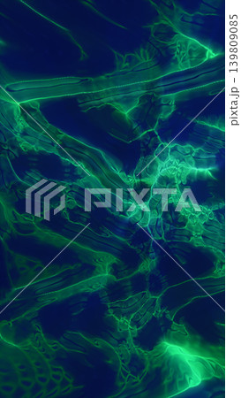 Abstract green liquid glow texture with organic ripples and caustic light patterns, vibrant futuristic fluid background Abstract green liquid glow texture with organic ripples and caustic light patterns, vibrant futuristic fluid background 139809085