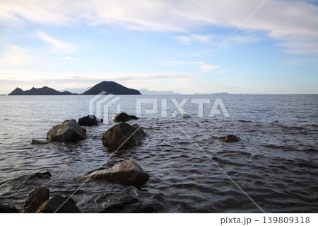 Seaside town of Turgutreis and spectacular sunsets Seaside town of Turgutreis and spectacular sunsets 139809318