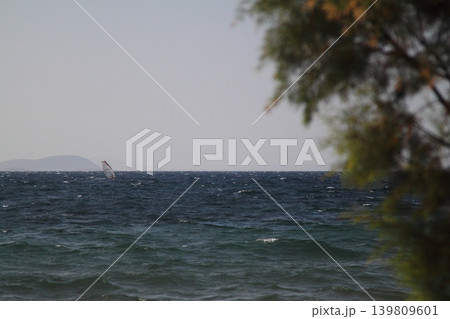 Seaside town of Turgutreis and spectacular sunsets 139809601