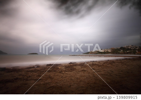 Seaside town of Turgutreis and spectacular sunsets Seaside town of Turgutreis and spectacular sunsets 139809915