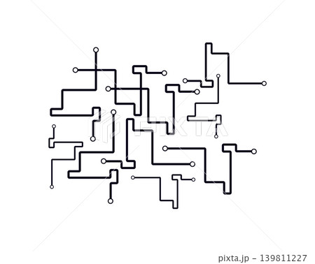 Abstract digital circuit board connections pattern with abstract background Abstract digital circuit board connections pattern with abstract background 139811227