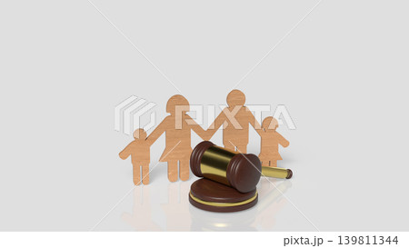 Family Law And Child Custody Protection 3d render. Family Law And Child Custody Protection 3d render. 139811344