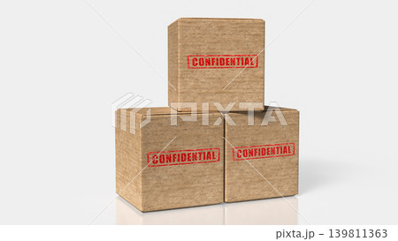 Confidential Archive Boxes For Secure Documents 3d render. Confidential Archive Boxes For Secure Documents 3d render. 139811363