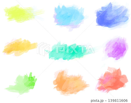 水彩 絵具 見出し イラスト素材 水彩 絵具 見出し イラスト素材 139811606