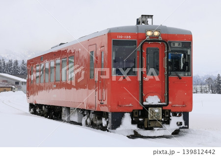 雪景色の只見線 雪景色の只見線 139812442