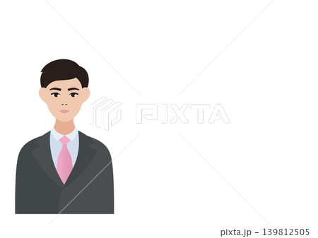 スーツの男性ベクターイラスト素材 139812505