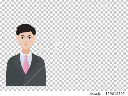 スーツの男性ベクターイラスト素材 139812505
