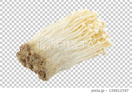 Enoki mushrooms on a transparent background (png) Enoki mushrooms on a transparent background (png) 139812597
