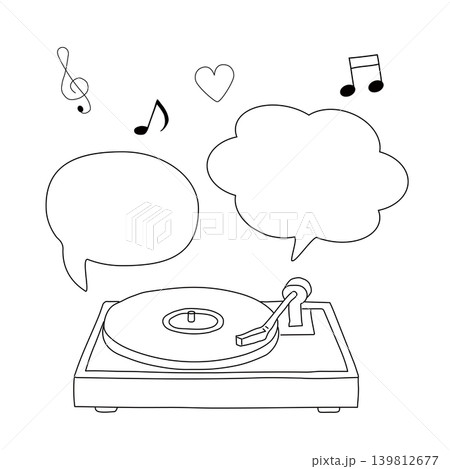 音楽の吹き出し　音楽で伝える気持ち 139812677