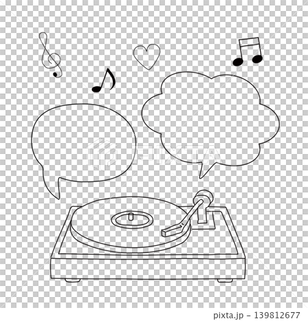 音楽の吹き出し　音楽で伝える気持ち 139812677