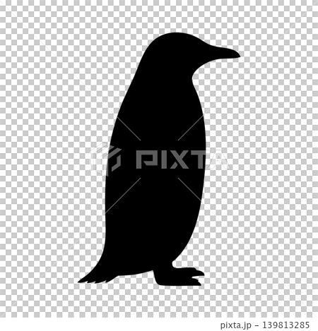 Penguin silhouette, alpha channel 139813285