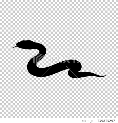 Snake silhouette, alpha channel 139813297
